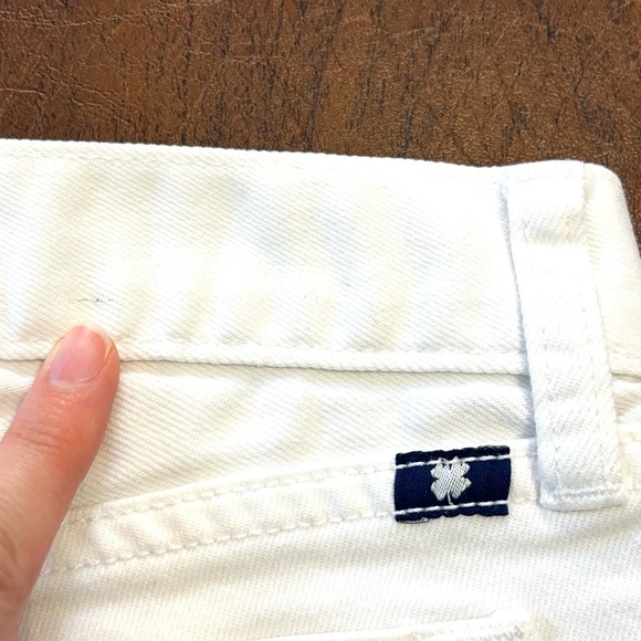 Irving & Fine for Lucky Brand White Embroidered Riley Jean Shorts Size 8 29 - Picture 5 of 9